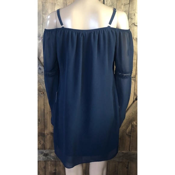 I.N San Francisco Navy Blue Polyester Small Dress - Picture 2 of 10